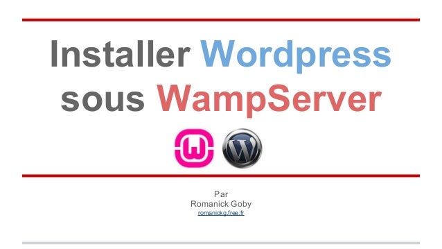 TÉLÉCHARGER WAMPSERVER 64 BITS FRANÇAIS